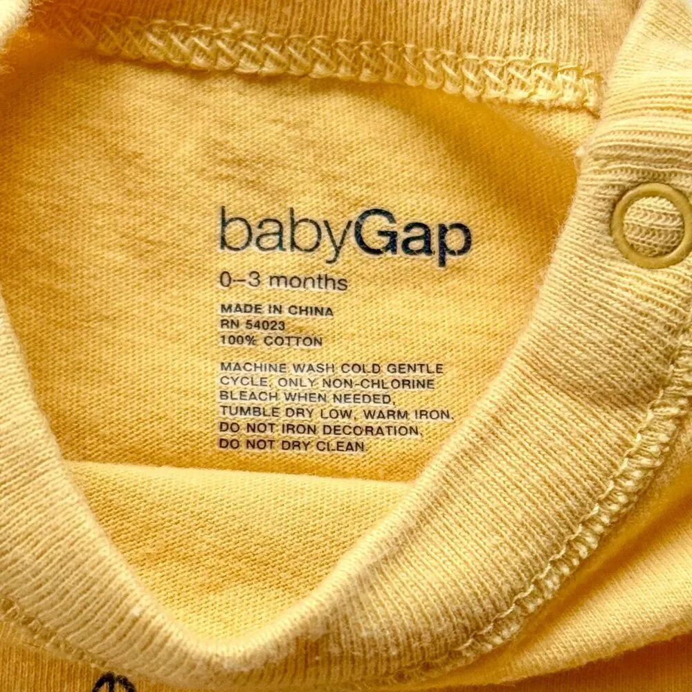 4/$10 - Gap Cotton Baby Onesie Bodysuit | Beach Surf Lizard 0-3 Months